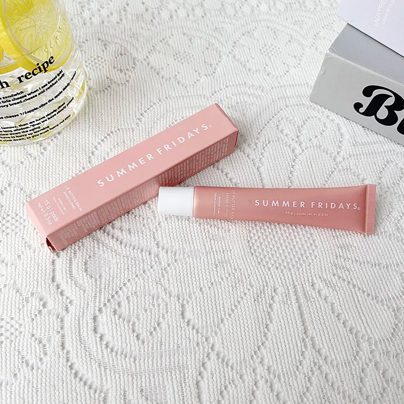 Fashion  Lip Moisturizing Soft Tube Lip Balm Smoothing Lip Lines Lasting Nourishment for Women Daily Care Makeup
