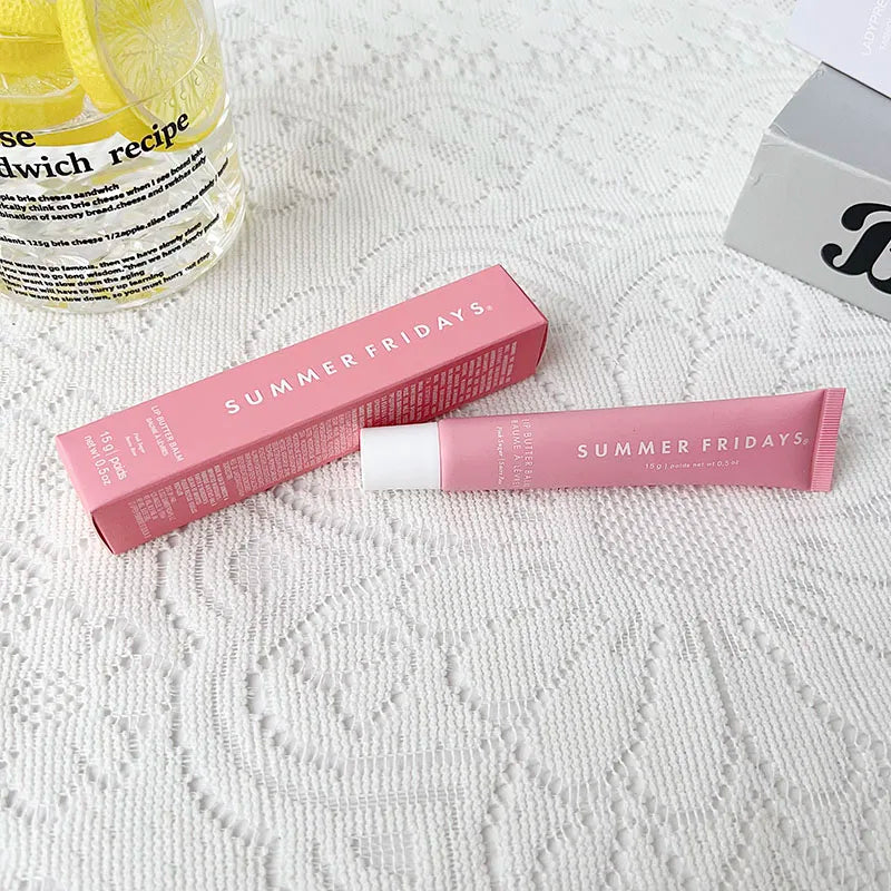Fashion  Lip Moisturizing Soft Tube Lip Balm Smoothing Lip Lines Lasting Nourishment for Women Daily Care Makeup