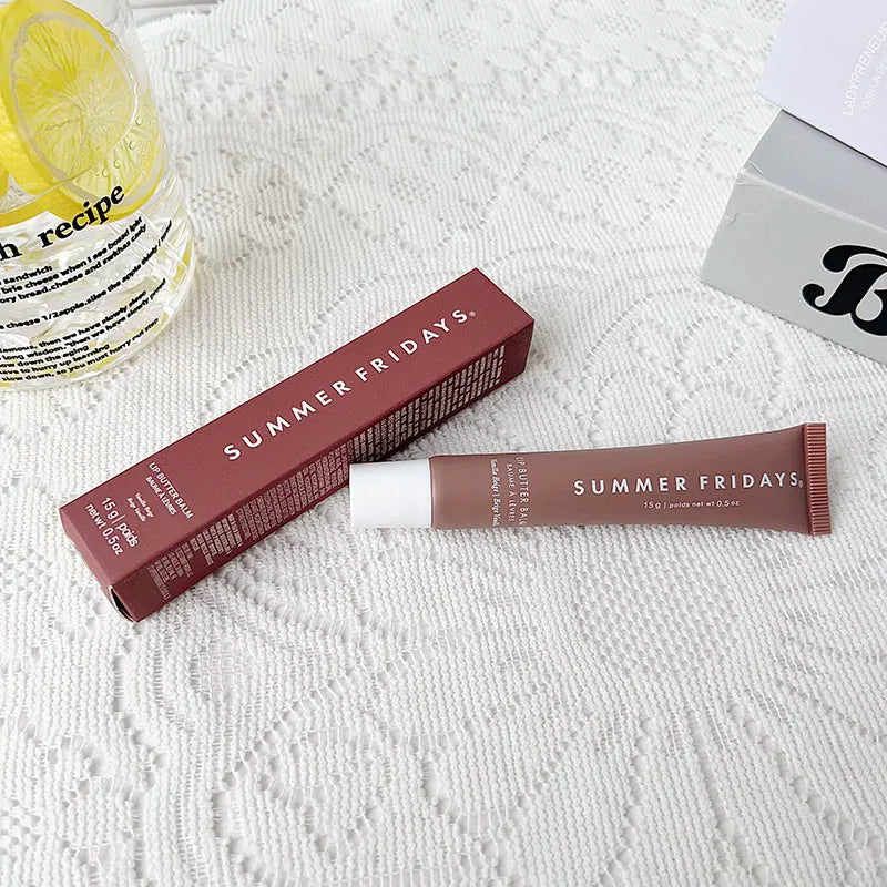 Fashion  Lip Moisturizing Soft Tube Lip Balm Smoothing Lip Lines Lasting Nourishment for Women Daily Care Makeup