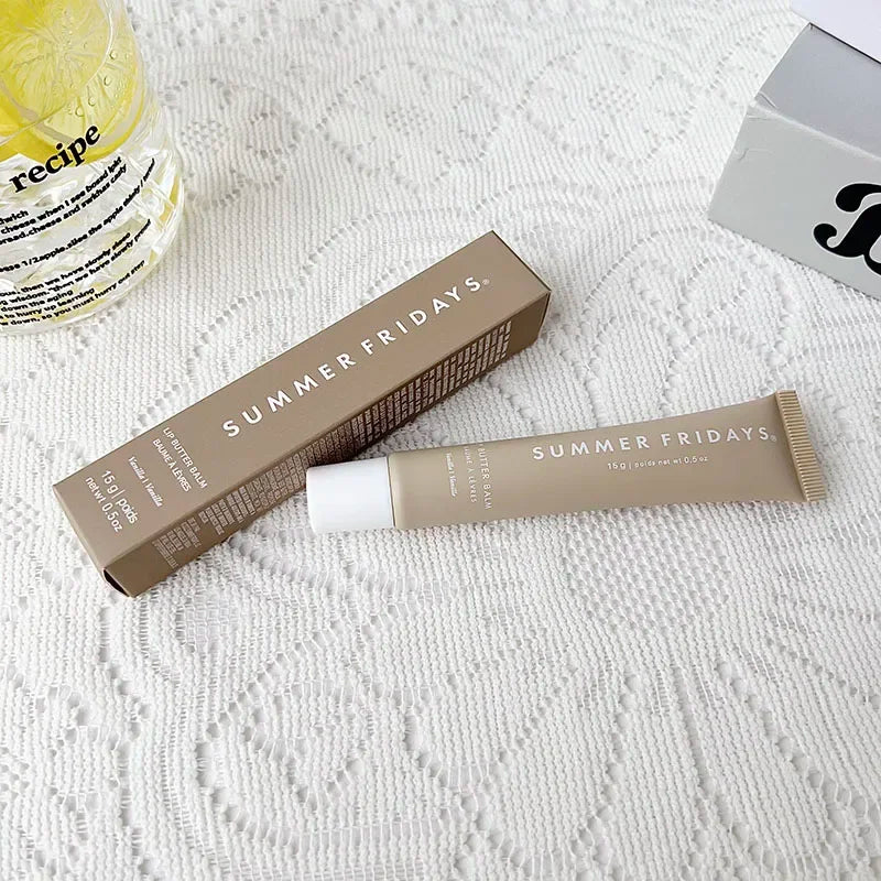 Fashion  Lip Moisturizing Soft Tube Lip Balm Smoothing Lip Lines Lasting Nourishment for Women Daily Care Makeup