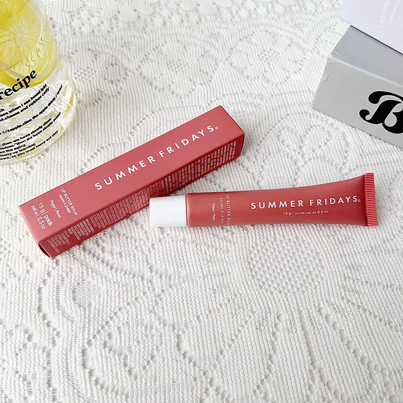 Fashion  Lip Moisturizing Soft Tube Lip Balm Smoothing Lip Lines Lasting Nourishment for Women Daily Care Makeup