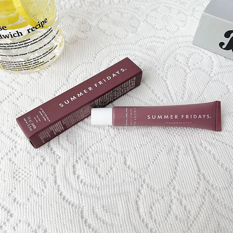 Fashion  Lip Moisturizing Soft Tube Lip Balm Smoothing Lip Lines Lasting Nourishment for Women Daily Care Makeup